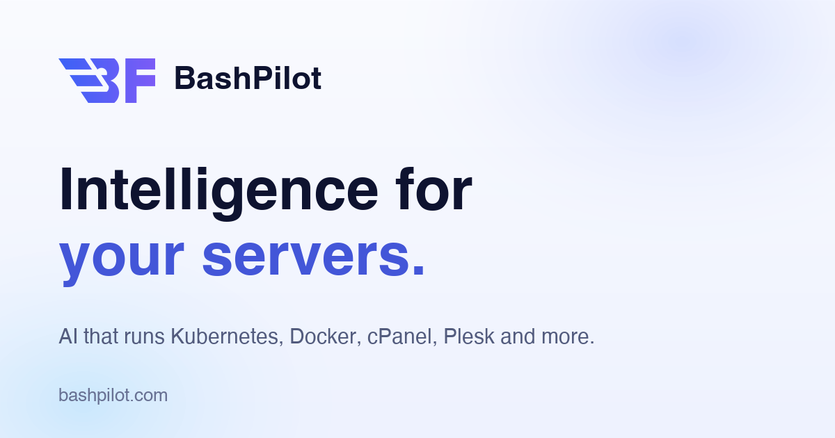 I built an AI server admin where you can just chat in English to manage your servers (Currently in B logo